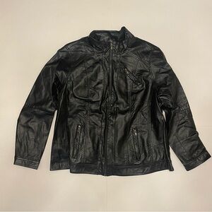 Women’s Black Pleather Jacket